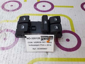 Comando de Vidros Frt / Esq  Volkswagen Polo V de 2014 - Ref OEM : 6C0959857